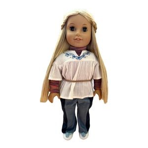 American Girl doll Julie- Albright RETIRED and release plus her hoops outfit.